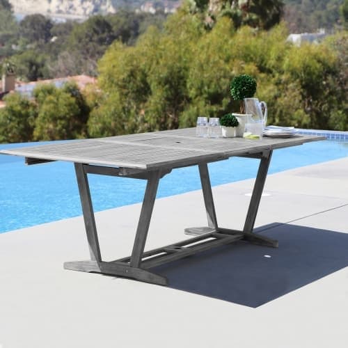 Shop Vifah V1294 Renaissance 92 Inch Wide Folding Acacia Dining