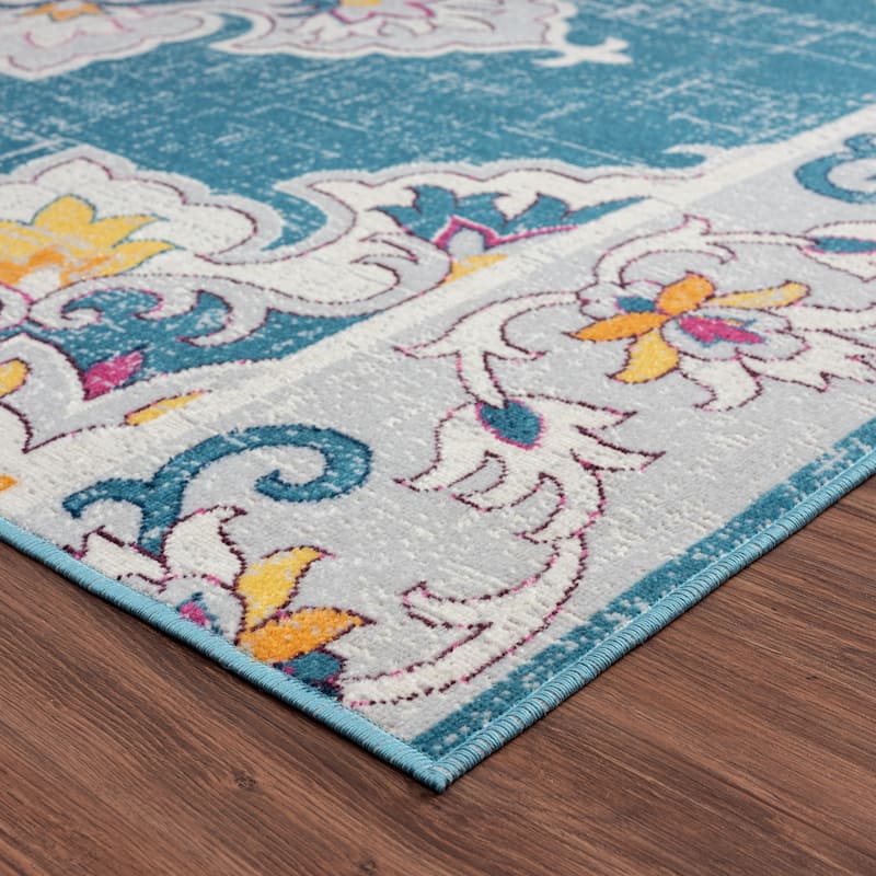 Sevita Boho Transitional Medallion Area Rug