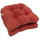 16-inch U-shaped Indoor Microsuede Chair Cushions (Set of 2, 4, or 6) - Set of 2 - Cardinal Red