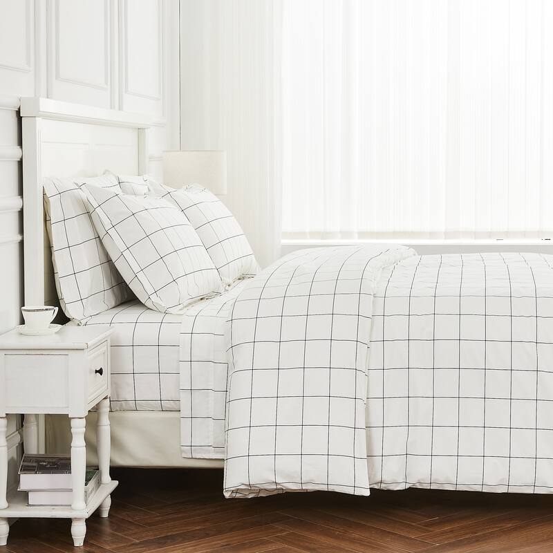 Percale CK Print Box Duvet Set