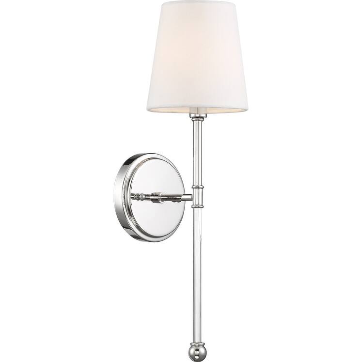 Nuvo Lighting - Polished Nickel / White Fabric