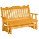 preview thumbnail 15 of 16, Pine 6' Royal English Glider Natural Stain