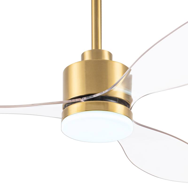 52-inch Ceiling Fans with LED Light Remote and Downrod(3-Blade)