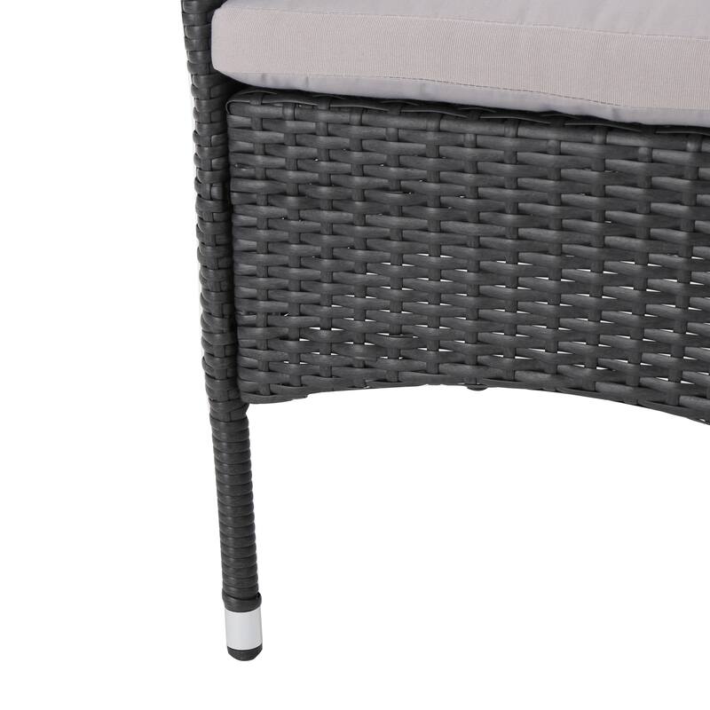 Aristo Outdoor 9-piece Square Wicker Dining Set with Cushions by Christopher Knight Home