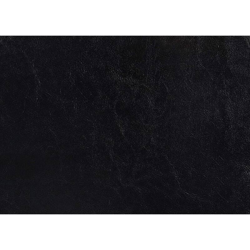 Erin Upholstered Bed - Full Size - Modern Black Faux Leather Design