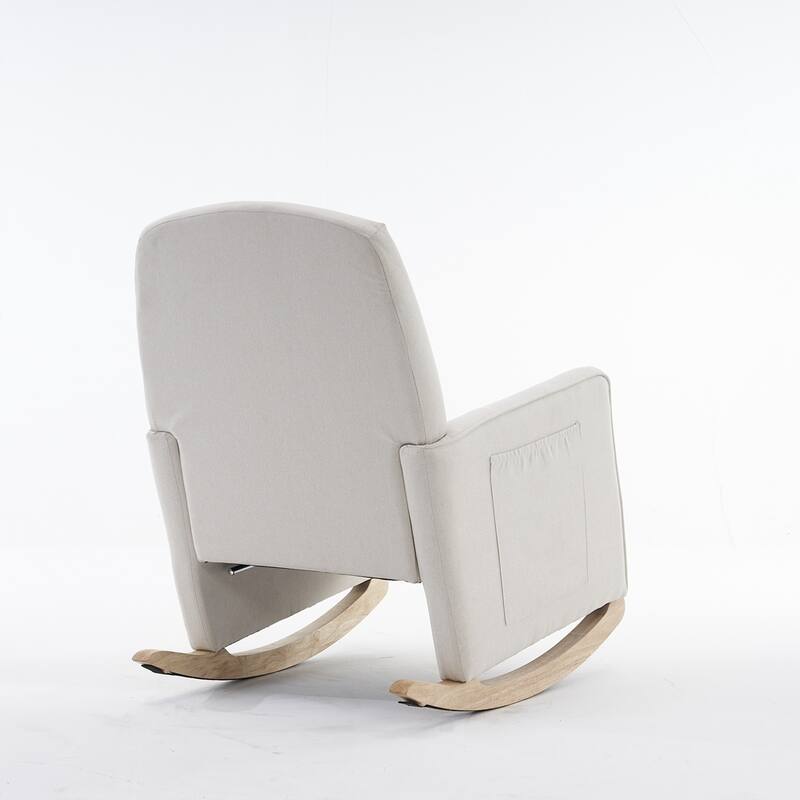 Rocking Chair With Adjustable Footrest