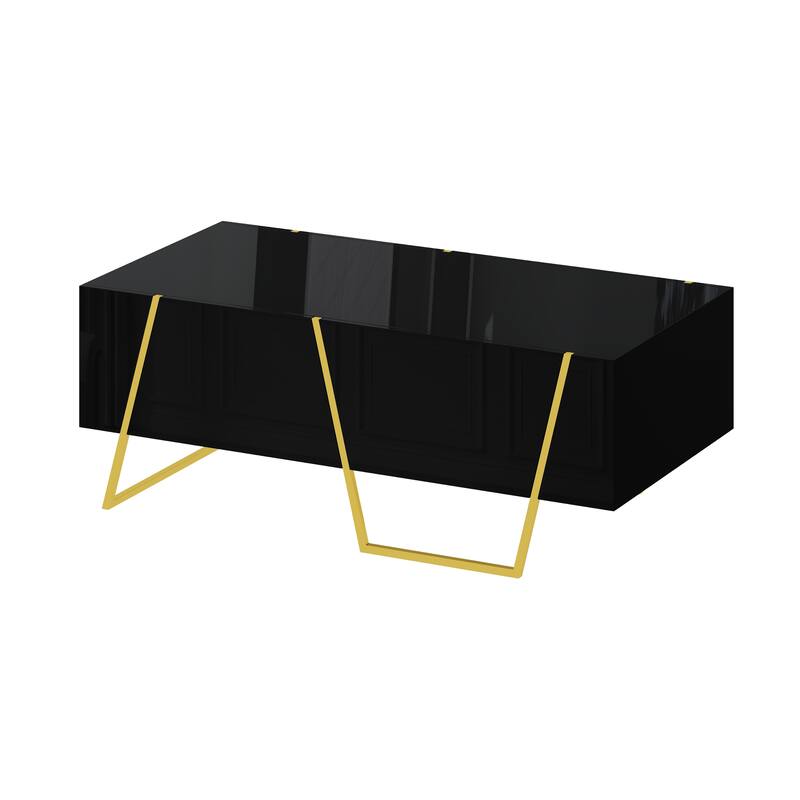 Modern Rectangular High Gloss Coffee Table