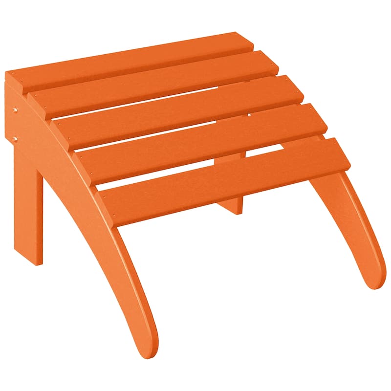 Aderson Outdoor Poly Adirondack Chair with Ottoman