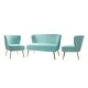 preview thumbnail 103 of 117, Delicia 3 Piece Living Room Set with Golden Legs by HULALA HOME