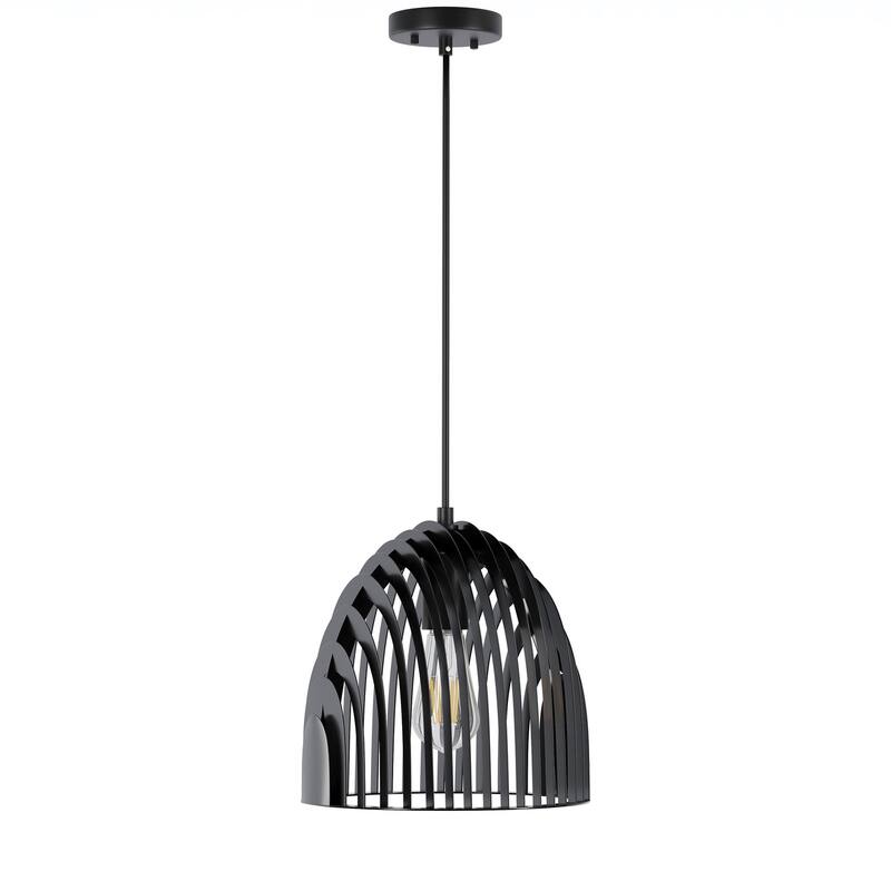 Modern 1-Light Simple Creativity Dome Metal Hollow Pendant Light for Kitchen Island