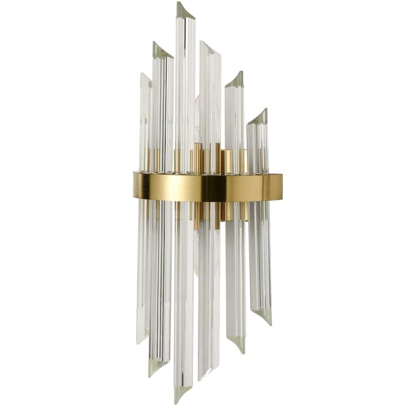 Ferentino Modern Glass Rod Wall Sconces Set of 2