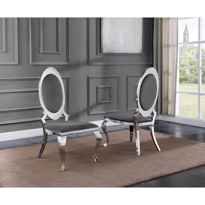 Best Quality Furniture Velvet Side Chairs with Stainless Steel Frame