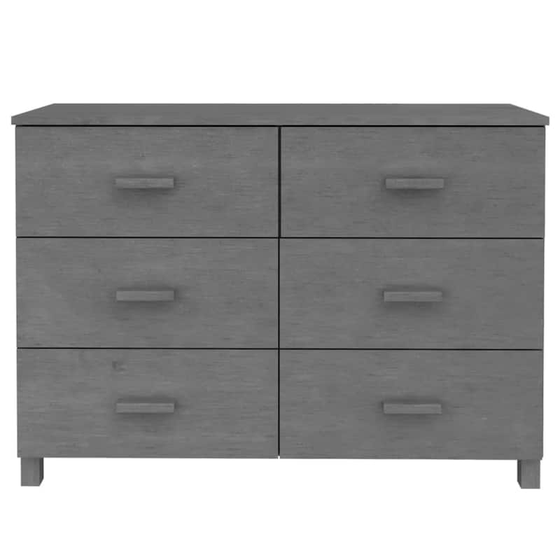 vidaXL Sideboard Buffet Console Cabinet with Storage HAMAR Solid Wood Pine - 44.5"x15.7"x31.5"