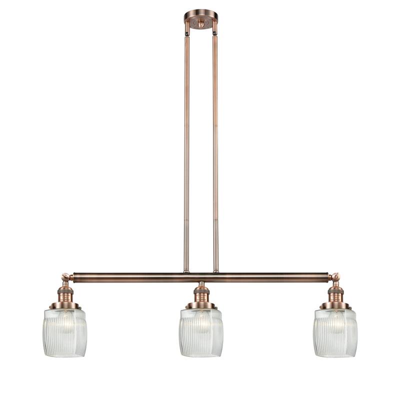 Innovations Lighting Colton 3 Light 38" Wide Linear Chandelier