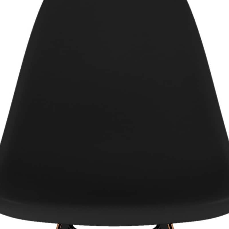 Plastic Seat Brown Wood Counter Height Bar Chair with Footrest - 21” x 22” x 41” (D x W x H)