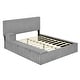 preview thumbnail 18 of 34, Upholstered Platform Bed with Lateral Storage Compartments and Thick Fabric,Velvet