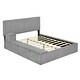 preview thumbnail 9 of 34, Velvet Full Platform Bed with Lateral Storage Compartments