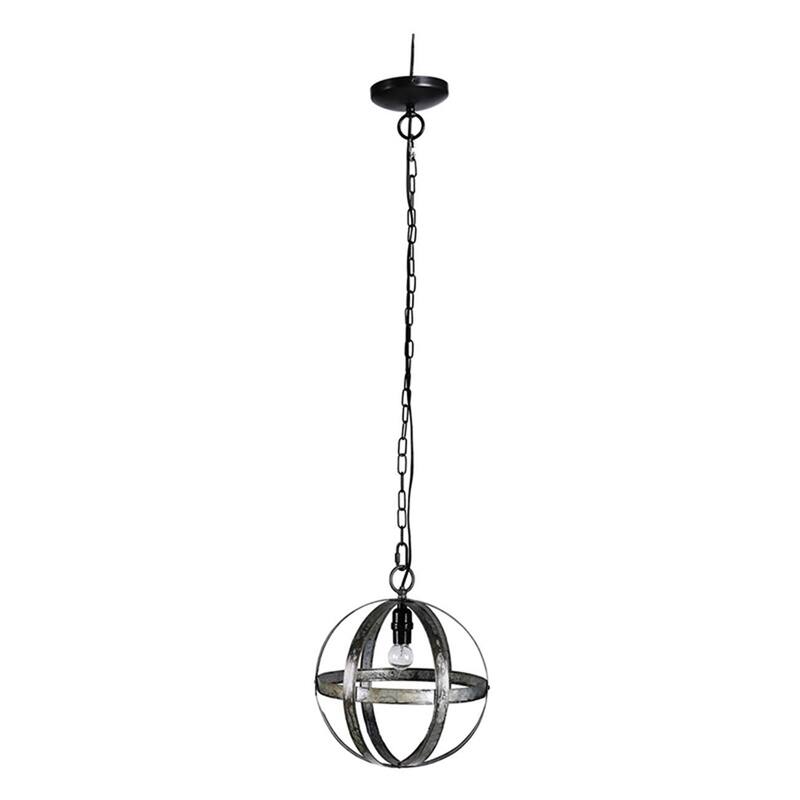 Metal Chandelier with Adjustable Chain (Bulb Not Included)