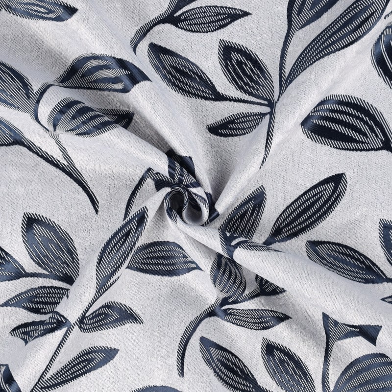 Superior Leaves Machine Washable Room Darkening Curtains with Back Tabs, Set of 2