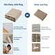 preview thumbnail 36 of 38, Area Rugs Modern Bordered Rug Easy Jute Rug Non-Slip Low Pile Indoor Outdoor Rugs for Living Room Patio Backyard