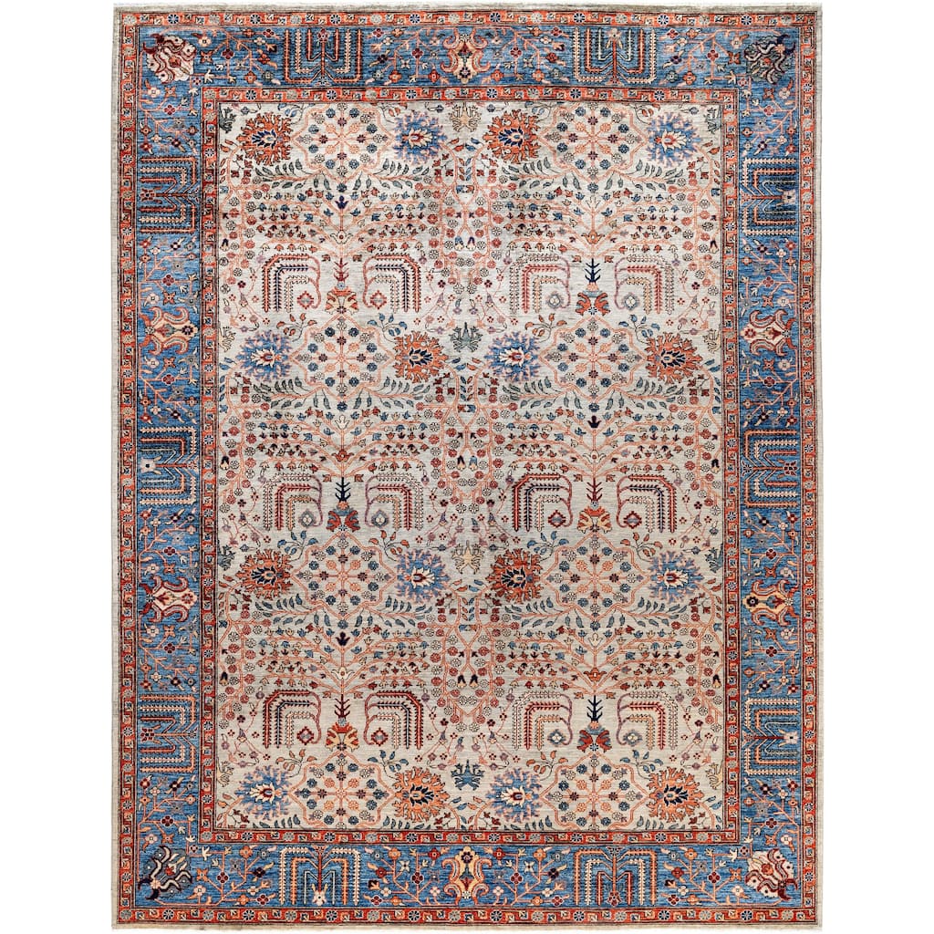 Serapi One-of-a-Kind Hand-Knotted Area Rug - Gray - 9' 2" x 11' 11"
