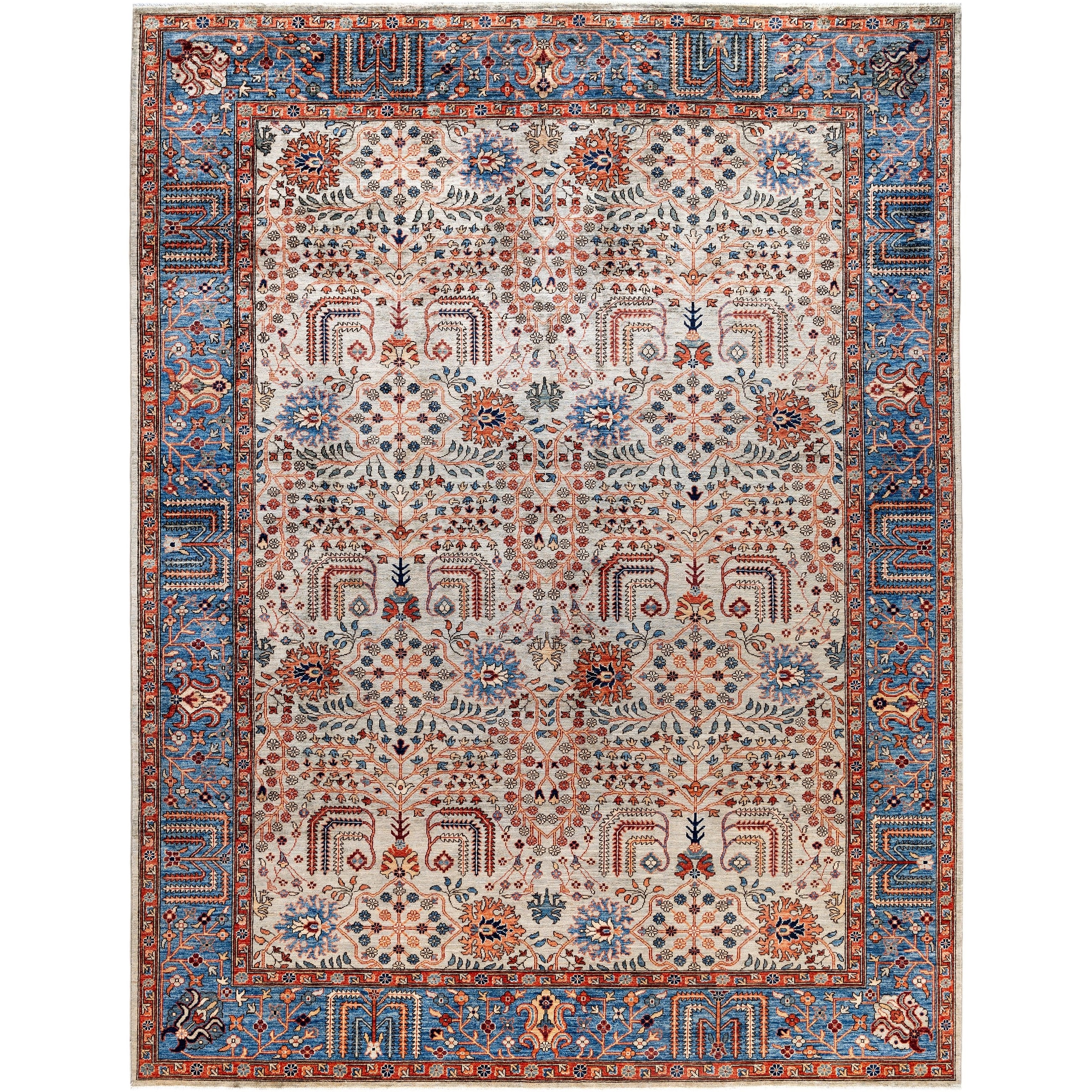 Serapi One-of-a-Kind Hand-Knotted Area Rug - Gray - 9' 2" x 11' 11"