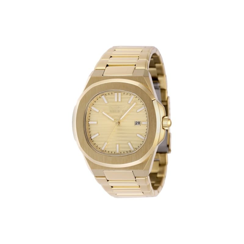 Invicta Men's 48520 Speedway Quartz 3 Hand Gold Dial Watch