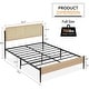 Bed Frame with Rattan Headboard - On Sale - Bed Bath & Beyond - 40422177