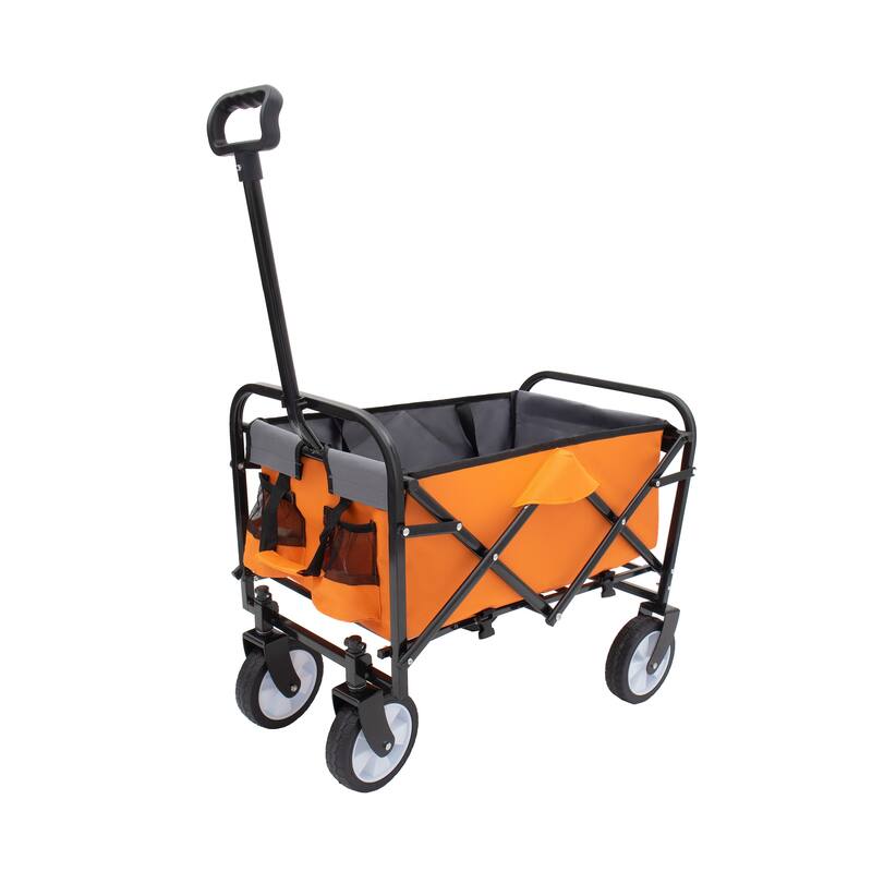 Foldable Wagon with Straps, Beach & Utility Cart, 225lb Capacity