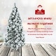 preview thumbnail 17 of 24, Gymax 5/6/7 FT Artificial Hinged Christmas Tree Snow-Flocked Xmas Tree - See Details