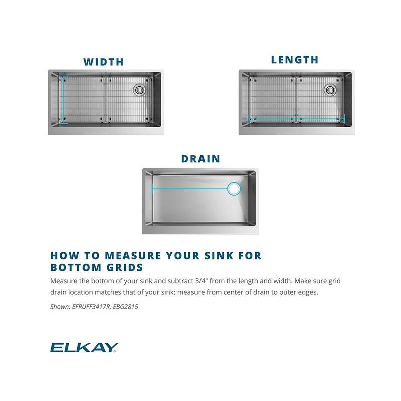 Elkay Stainless Steel 12" x 13-1/2" x 1" Bottom Grid