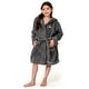 preview thumbnail 16 of 17, Sweet Kids 100% Polyester SUPER PLUSH Double Brushed Hooded Bathrobe - JET PLANE