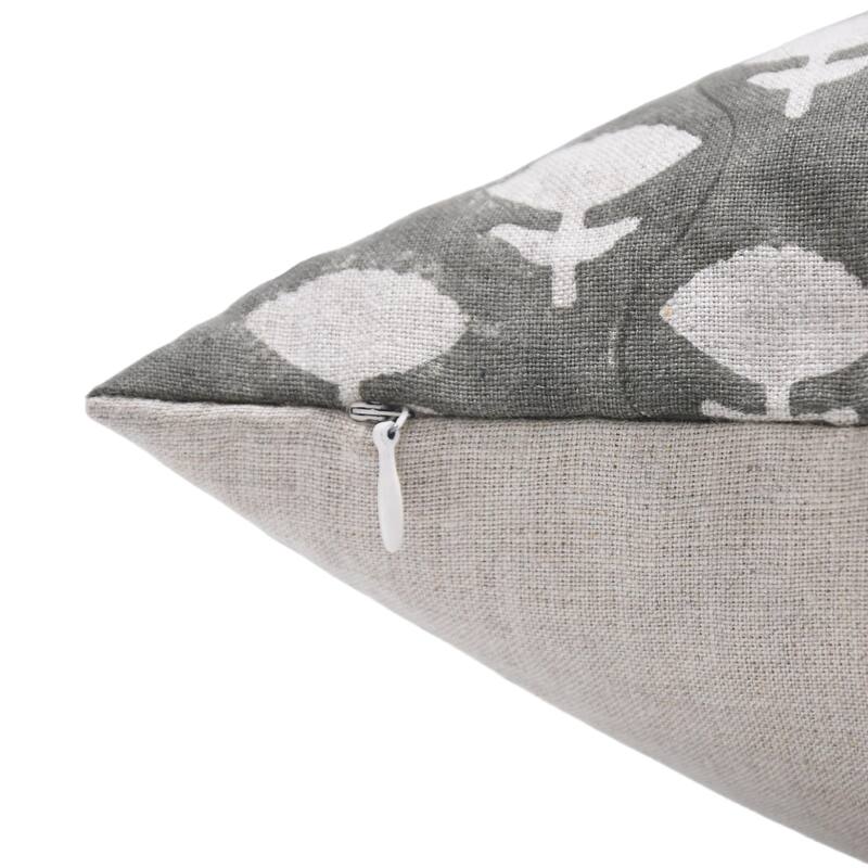 Linen Bohemian Block print pillow Cover - Jadi Buti