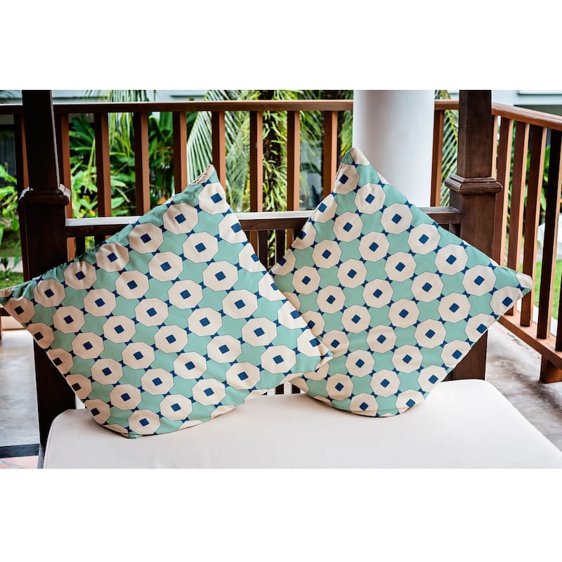 Button Up Indoor/Outdoor Throw Pillow