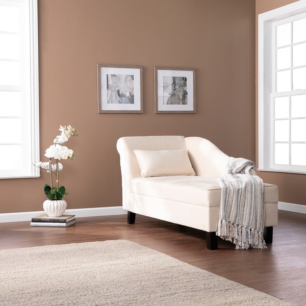 Cream colored shop chaise lounge