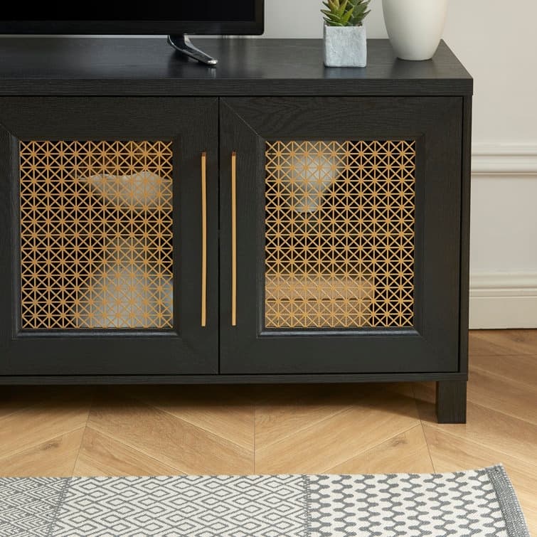 69.5'' Wood TV Stand Media Console Entertainment Center