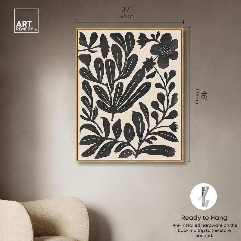 Ebony Eden Essence II Canvas by Art Remedy
