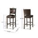 Mayfield Contemporary Bonded Leather Barstool (Set of 2) by Christopher Knight Home - 22.25" D x 18.50" W x 44.50" H