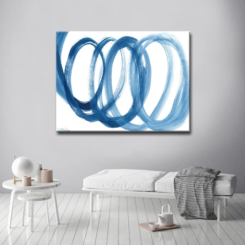 Carson Carrington 'Loopy Blue' by Dana McMillan Art Canvas