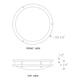 Dimmable LED Flush Mount Ceiling Light Selectable 3000K/4000K/5000K