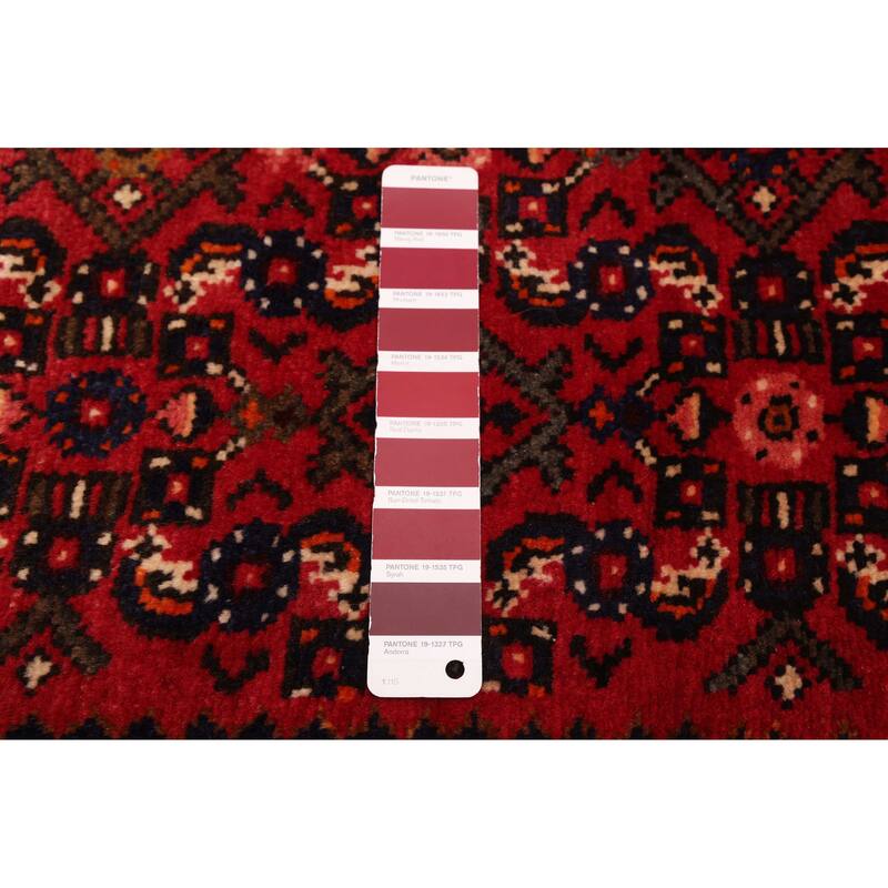 ECARPETGALLERY Hand-knotted Andelz Red Wool Rug - 2'8 x 12'10