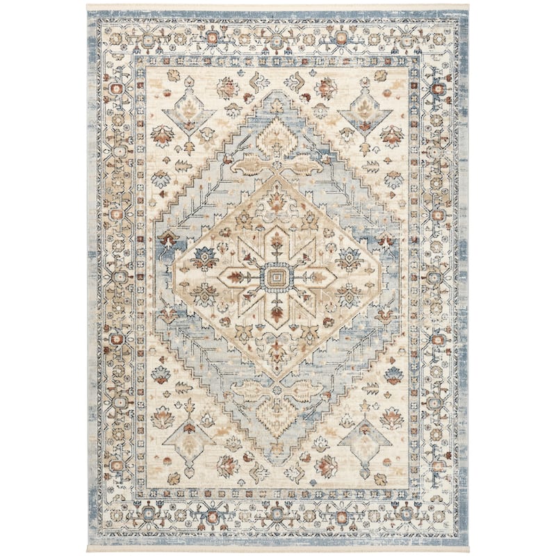 Nourison Pardis Indoor only Blue Persian Area Rug
