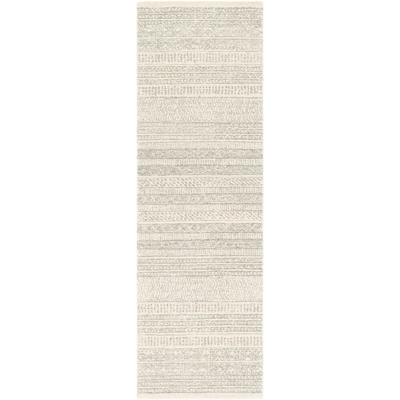 Livabliss Maroc Bohemian Tribal Hand Tufted Area Rug - 2' 6" x 8' - Khaki