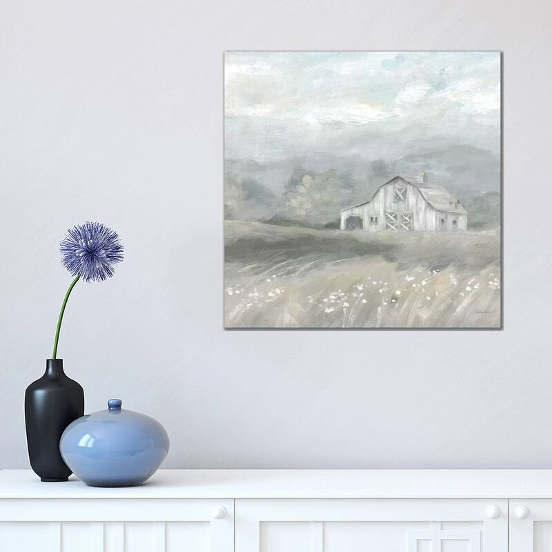 iCanvas "Country Meadow Farmhouse Neutral" by Cynthia Coulter Canvas Print - 18x18x1.5