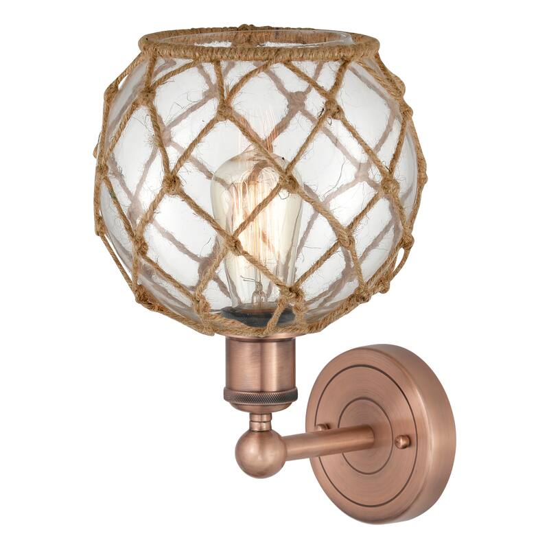 Innovations Lighting Endless Possibilities Edison - Farmhouse Rope - 1 Light 8" Sconce