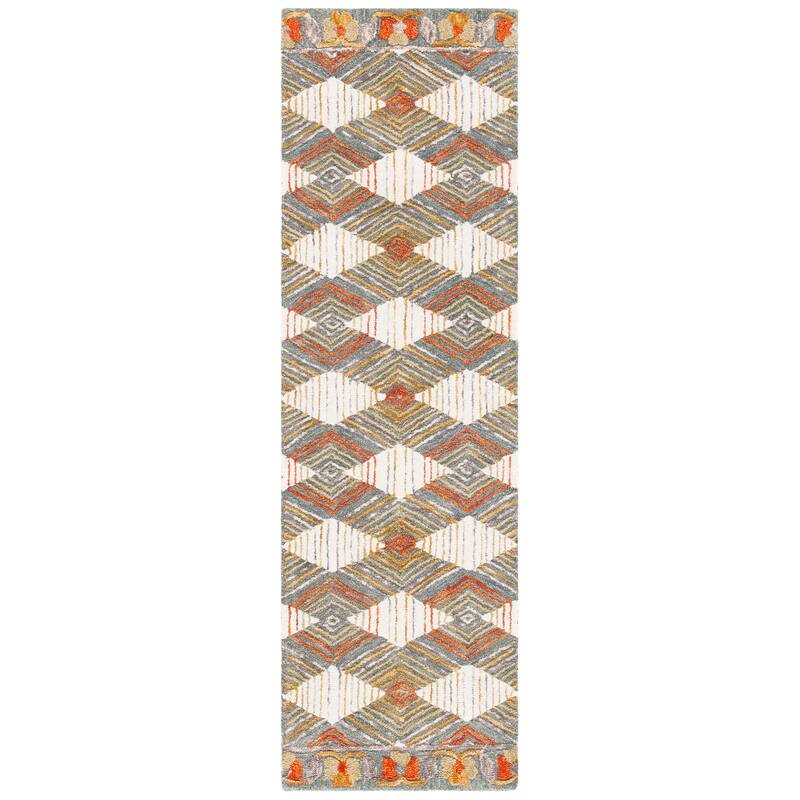 SAFAVIEH Handmade Trace Latoya Geometric Wool Rug