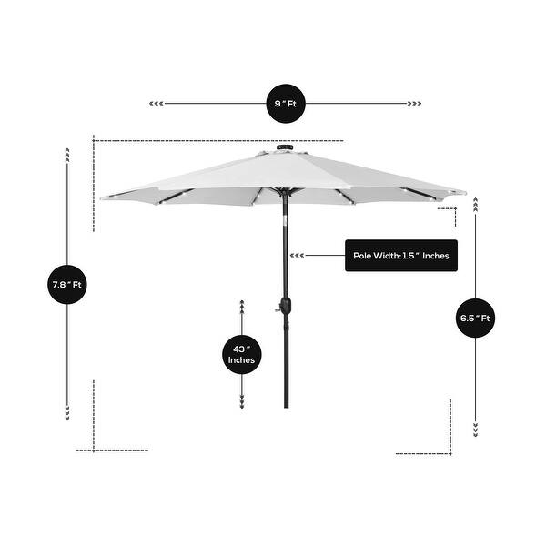 clps to hang mini lights from patio umbrella Talk about a glow up! Just what our outdoor umbrellas were begging for.  Comment LIGHT for the link