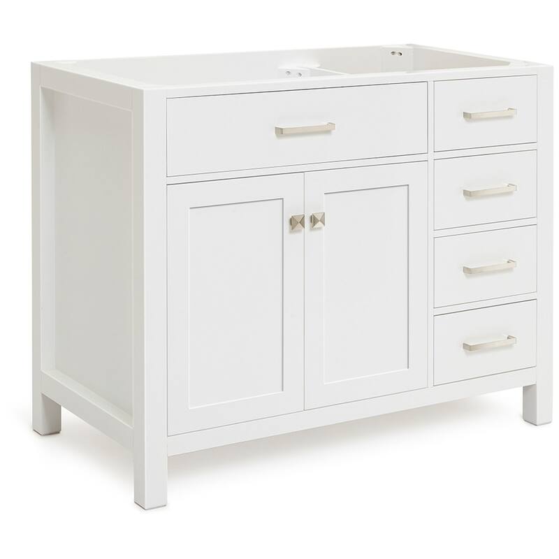 Ariel H042S-L-BC Bristol 42" Single Free Standing Left Offset Vanity