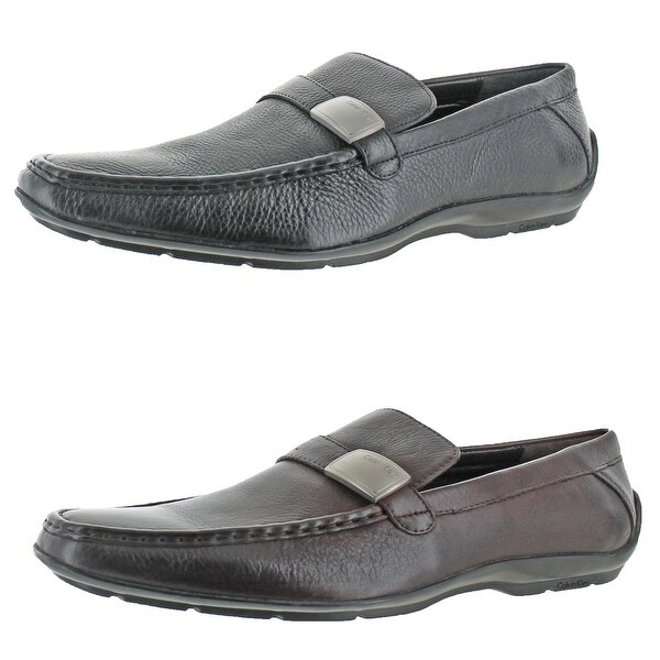 calvin klein loafers brown