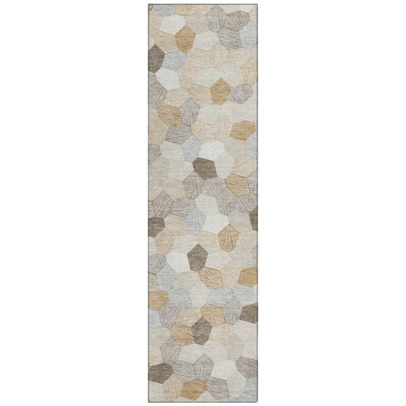 Machine Washable Indoor/ Outdoor Modern Loyd Chantille Rug